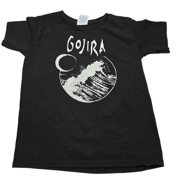GOJIRA Wave Graphic Death Metal Kids Youth Small T-Shirt French Music - Picture 1 of 4